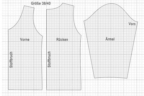 Schnittmuster Größe L