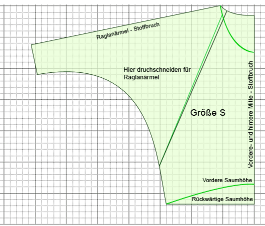 Schnittmuster Oversize Pullover Größe S