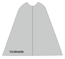 Schnittmuster Umhang Vorderseite