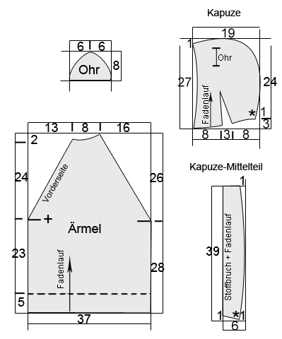 kinderkostüm schnittmuster