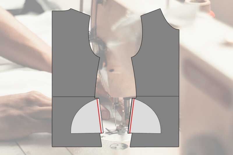 Nahttasche einnähen