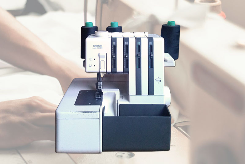 Overlock-Maschine oder Nähmaschine