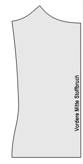 Schnittmuster Trägertop Vorderteil