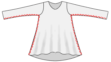 Kostenlos tunika nähen schnittmuster Tunika nähen