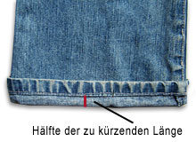 Jeans kürzen einfach