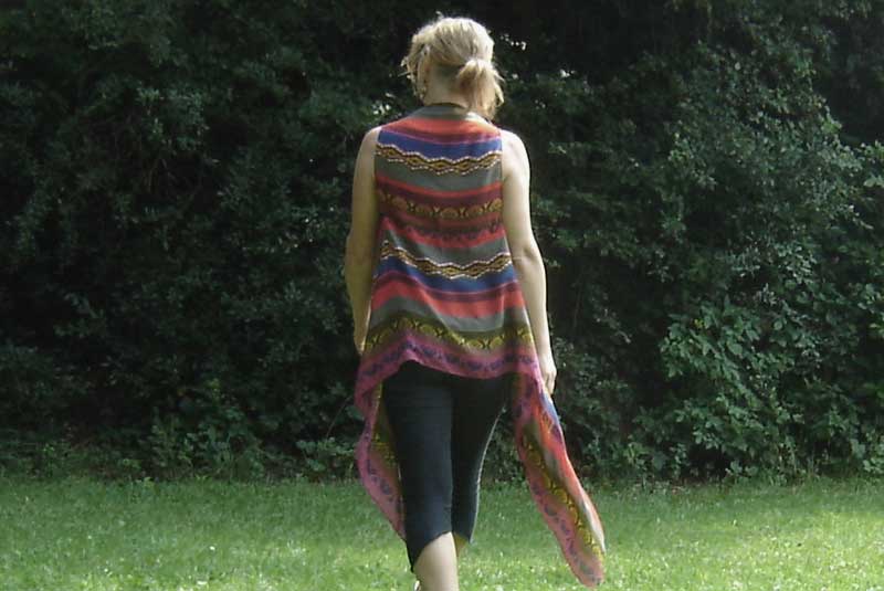 Weste aus einem Tuch selber nähen