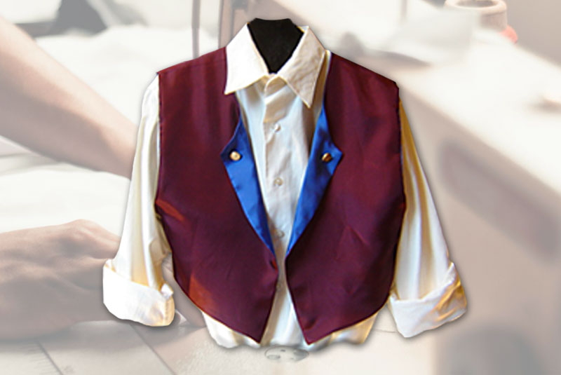 Weste nähen - passt zum Piratenkostüm