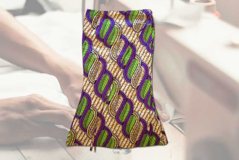 Schnittmuster afrikanischer Wickelrock